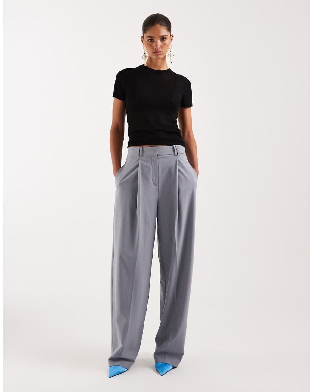Mango White Nat Tailored Barrel Trouser Co-Ord