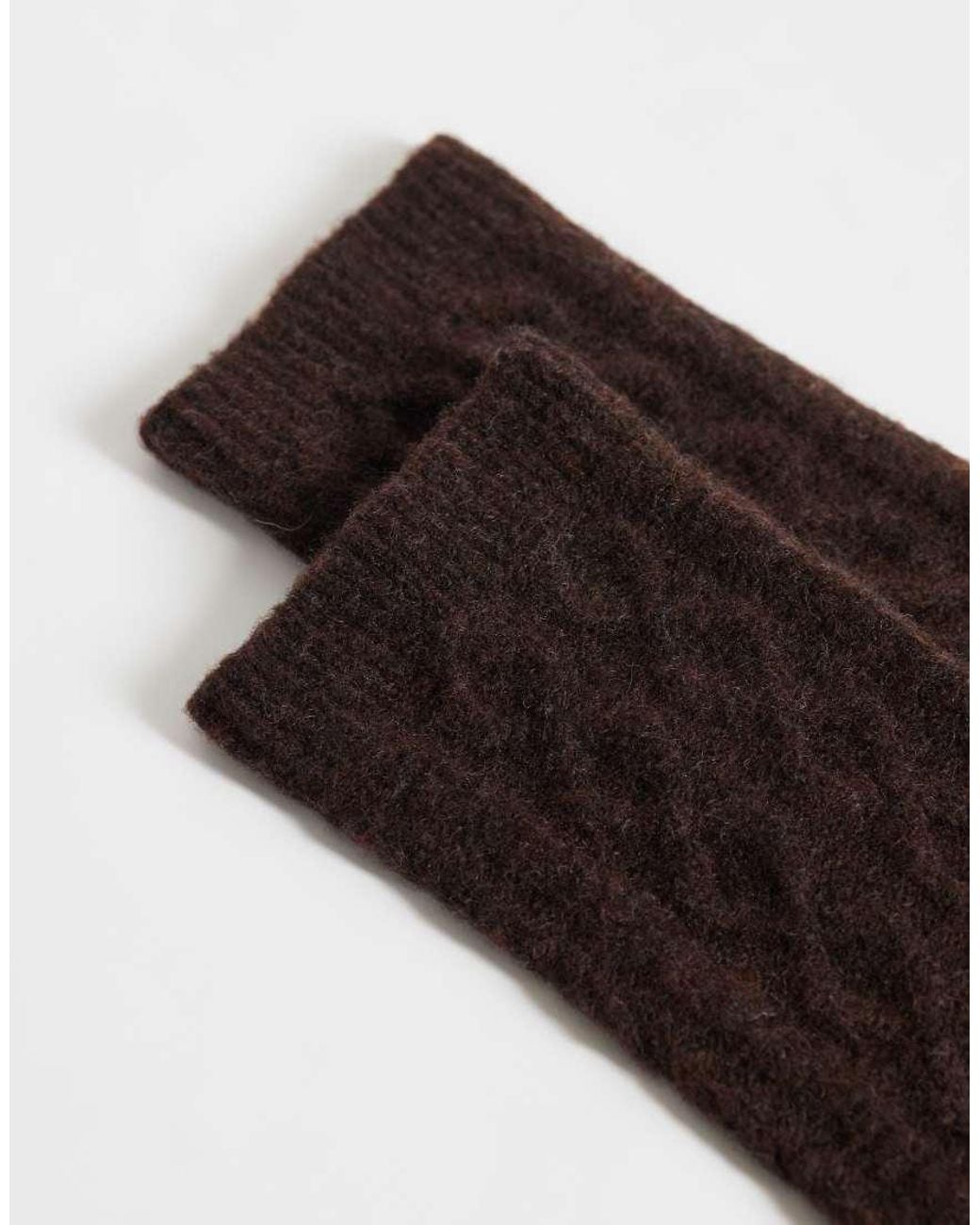 Pieces Black Chunky Cable Knitted Ankle Socks