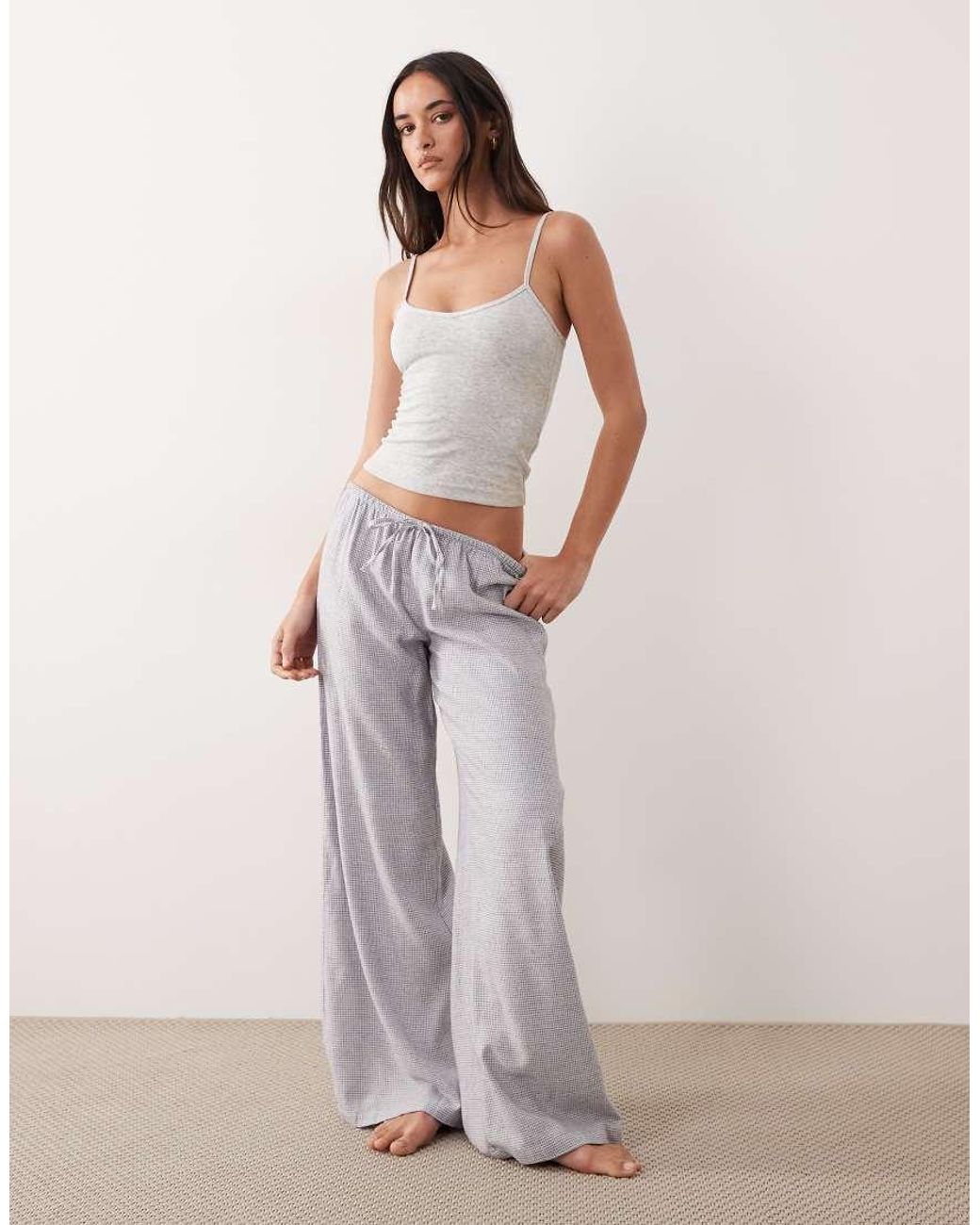 Cotton On Natural Cloud Soft Flannel Wide Leg Pyjama