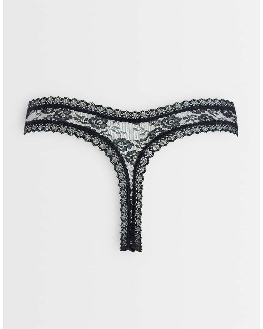 ASOS Metallic 3 Pack All Over Lace Thong