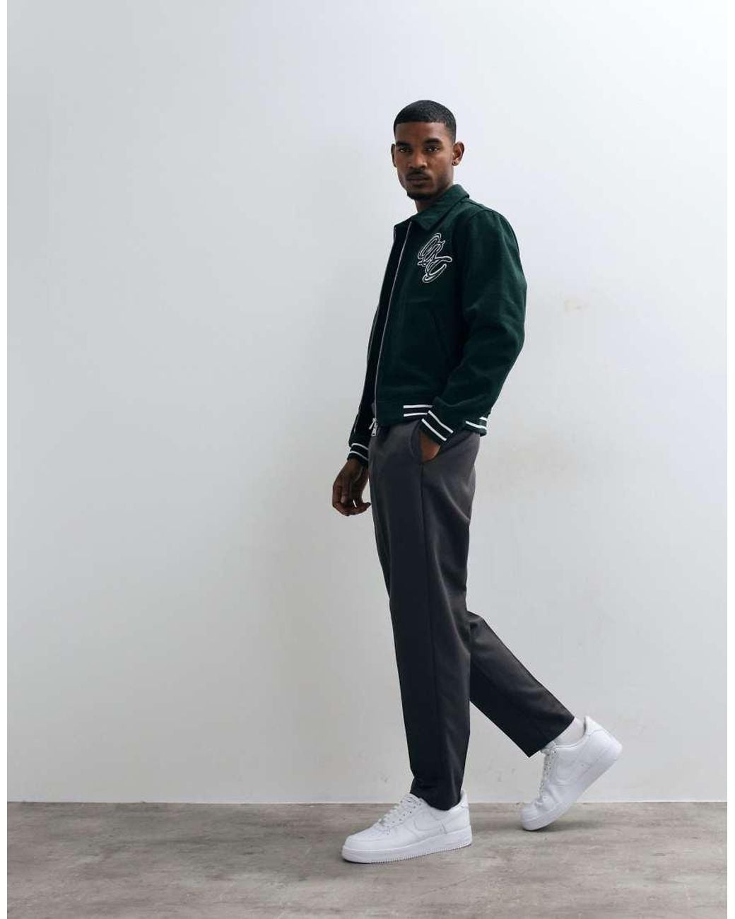 Jack & Jones Blue Varsity Bomber Jacket for men