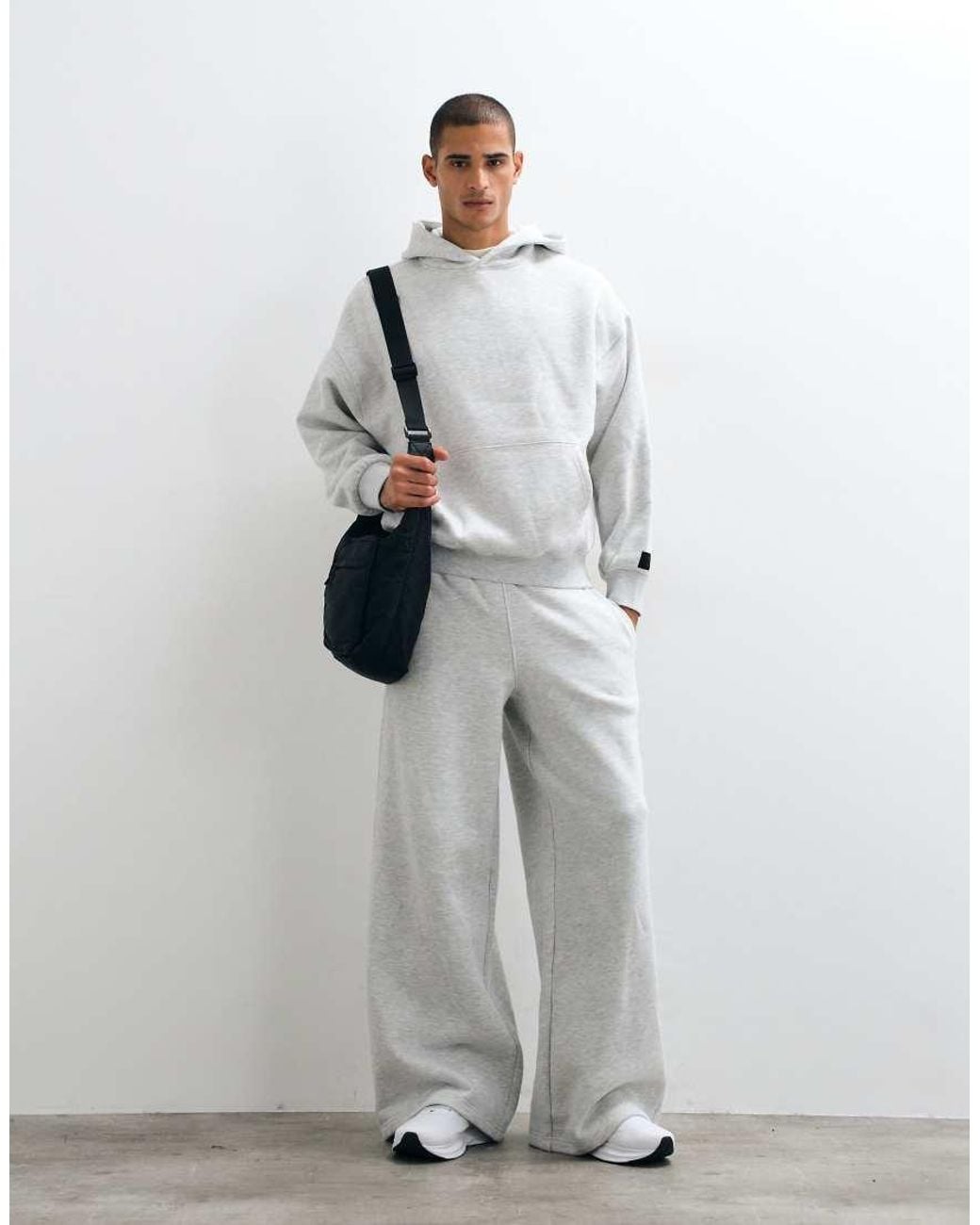 4505 White Rest Day 400Gsm Heavyweight Cotton Super Oversized Jogger for men