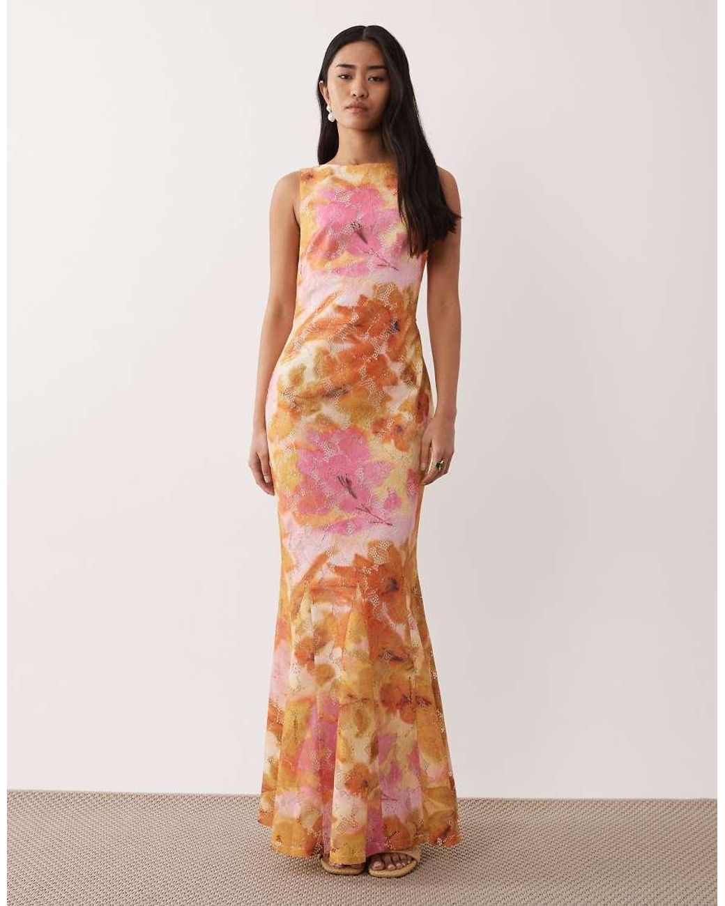 Pretty Lavish Pink Cut Out Back Maxi Dress