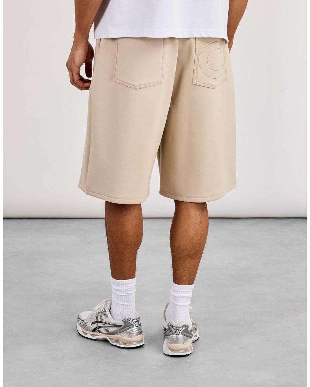 CERNUCCI Natural Double Knit Jort for men