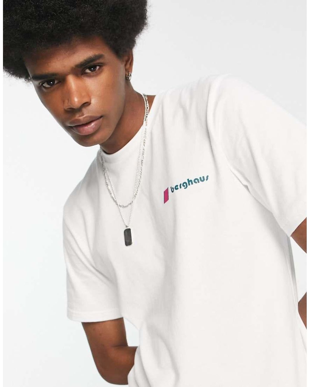 Berghaus White Dean Street Unisex Lhotse Zine Back Print T-shirt