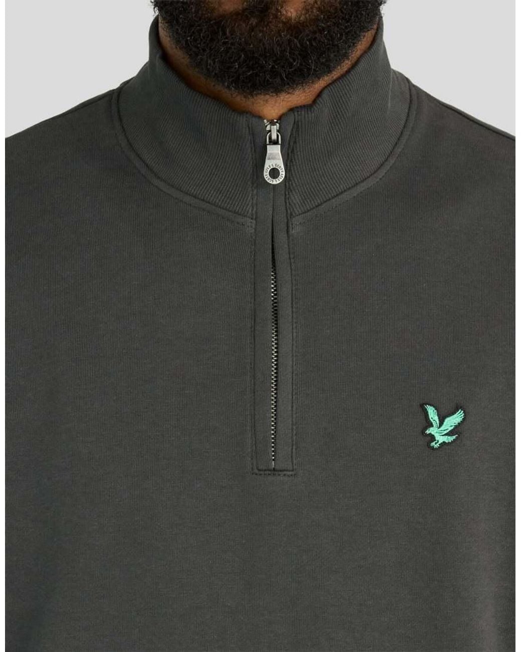 Lyle & Scott Gray Mid Layers Golf Quarter Zip Midlayer for men