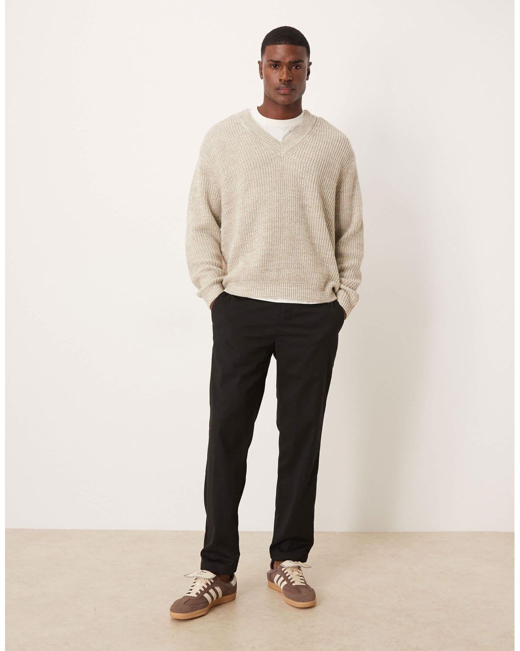 Mango Gray Slim Fit Sweatpants for men