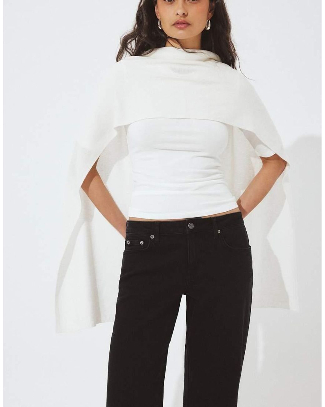 NA-KD White Lane Low Waist Jeans
