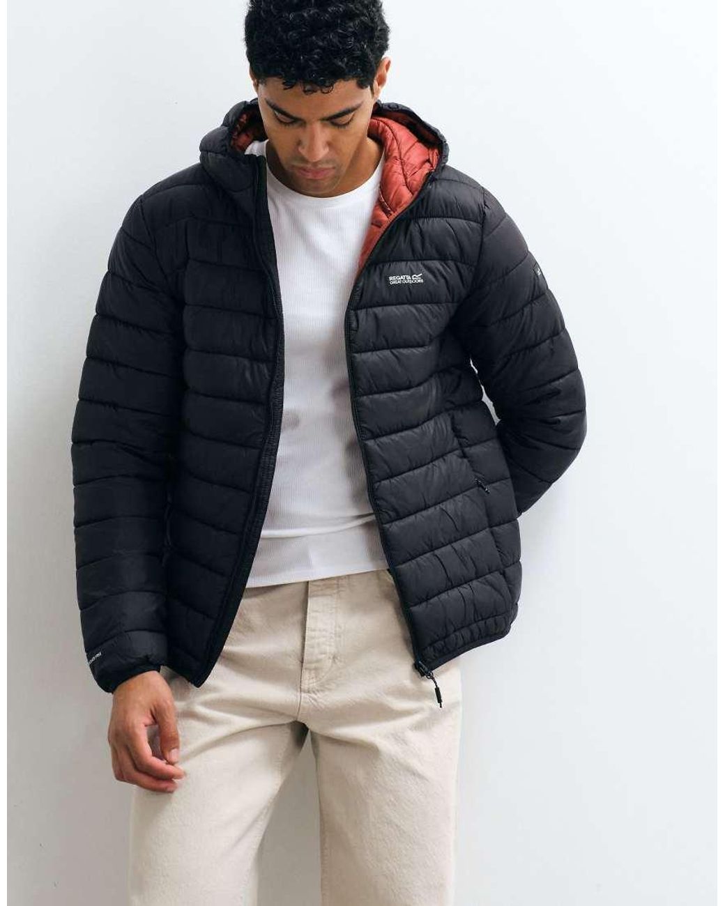 Regatta Blue Insulated Hooded Marizion Quilted Jacket for men