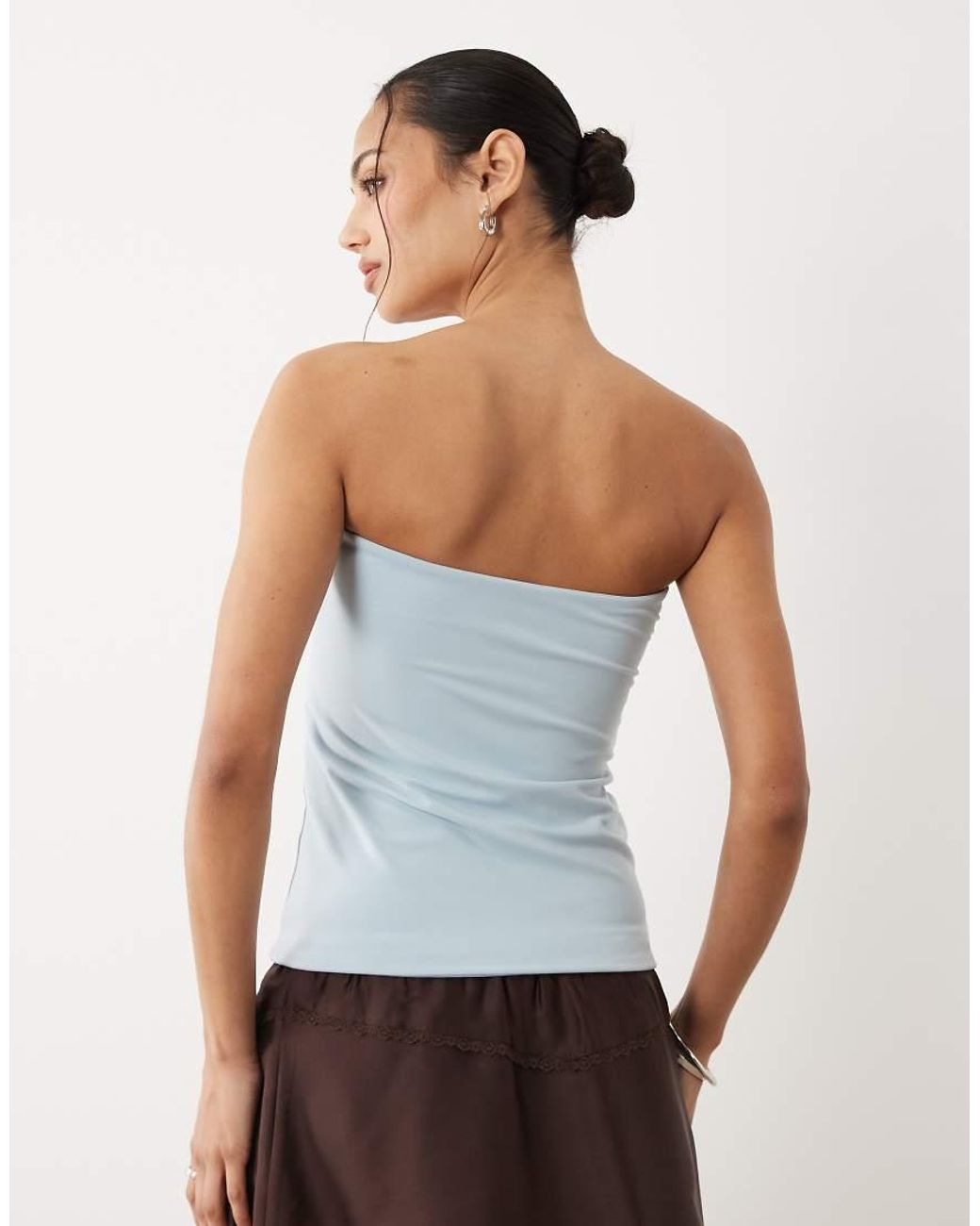 Cotton On Brown Hold Me Longline Boob Tube