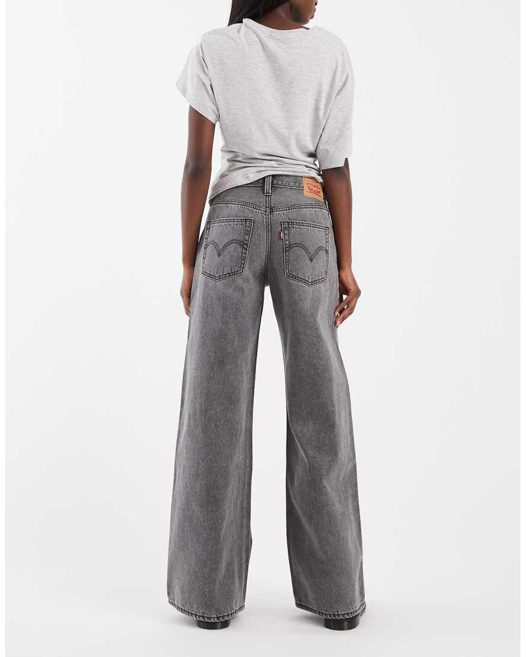 Levi's White Middy Wide Leg Jeans