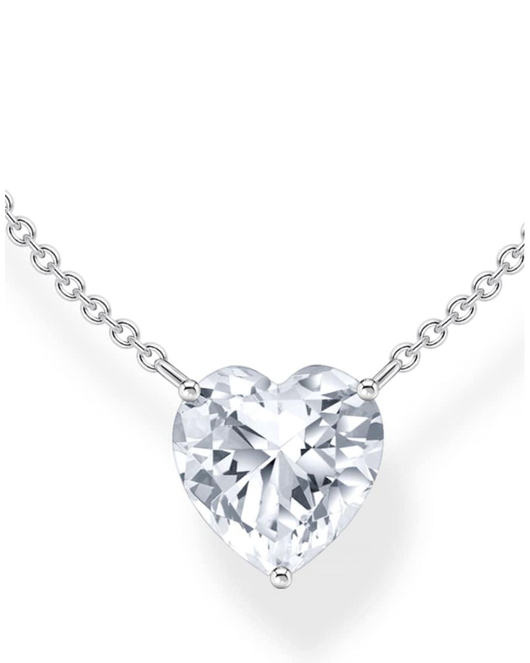 Thomas Sabo Natural Necklace With Heart Pendant