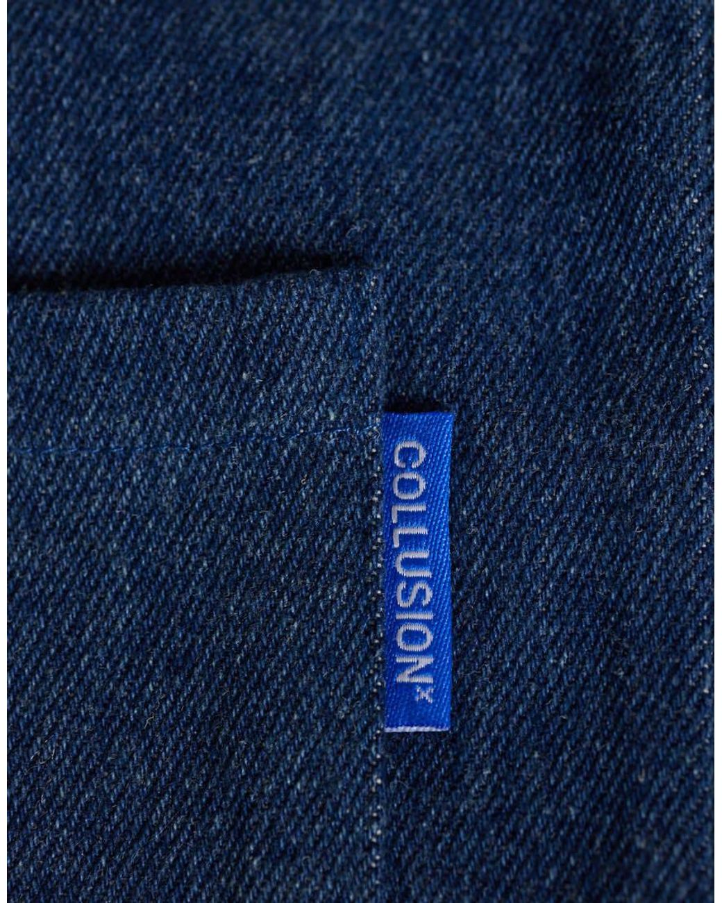 Collusion Blue Denim Scarf