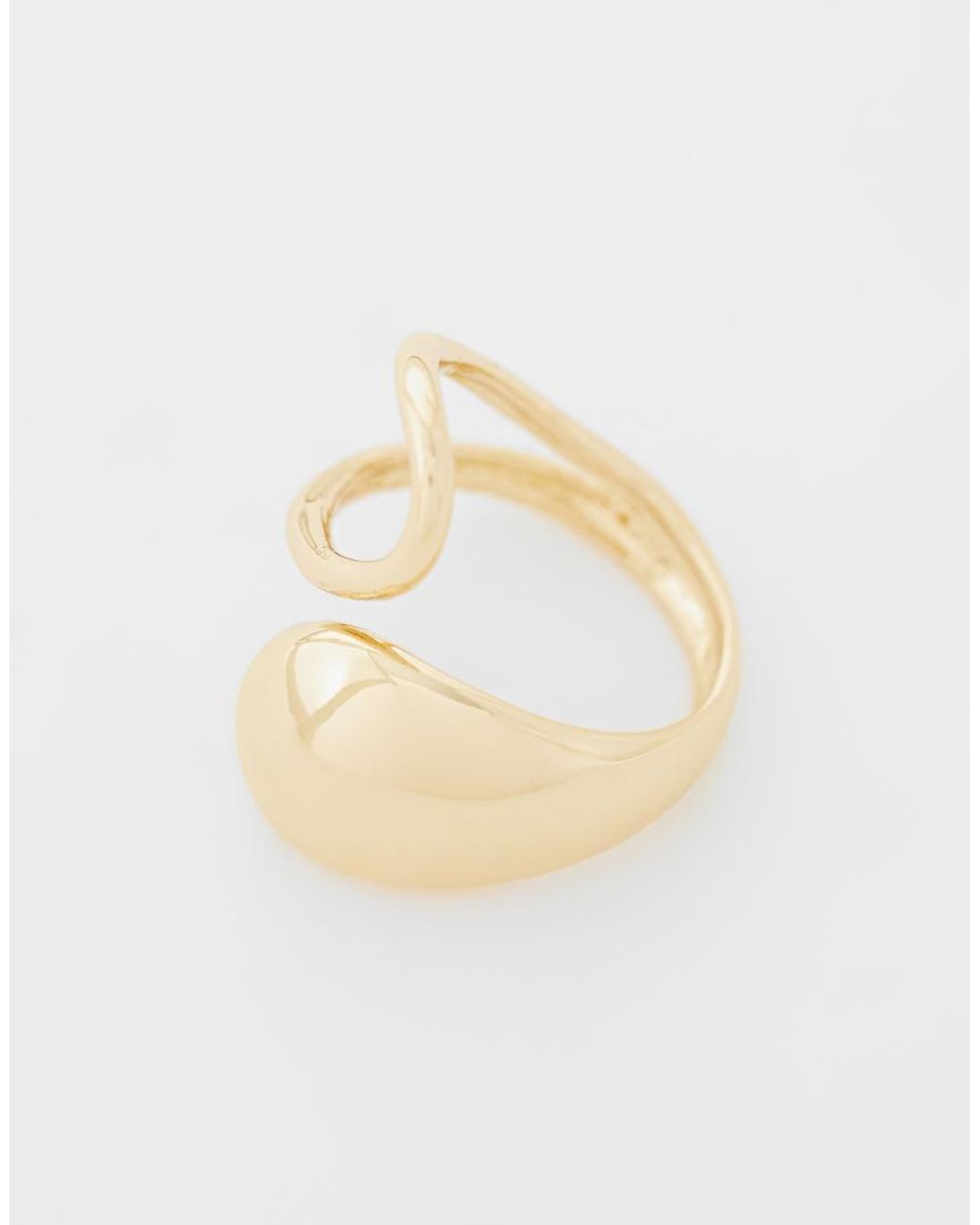 ASOS Metallic Ring With Wraparound Design