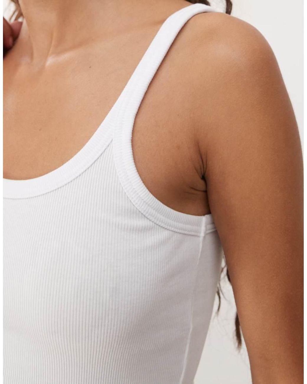 Weekday White Close Fitted Vest