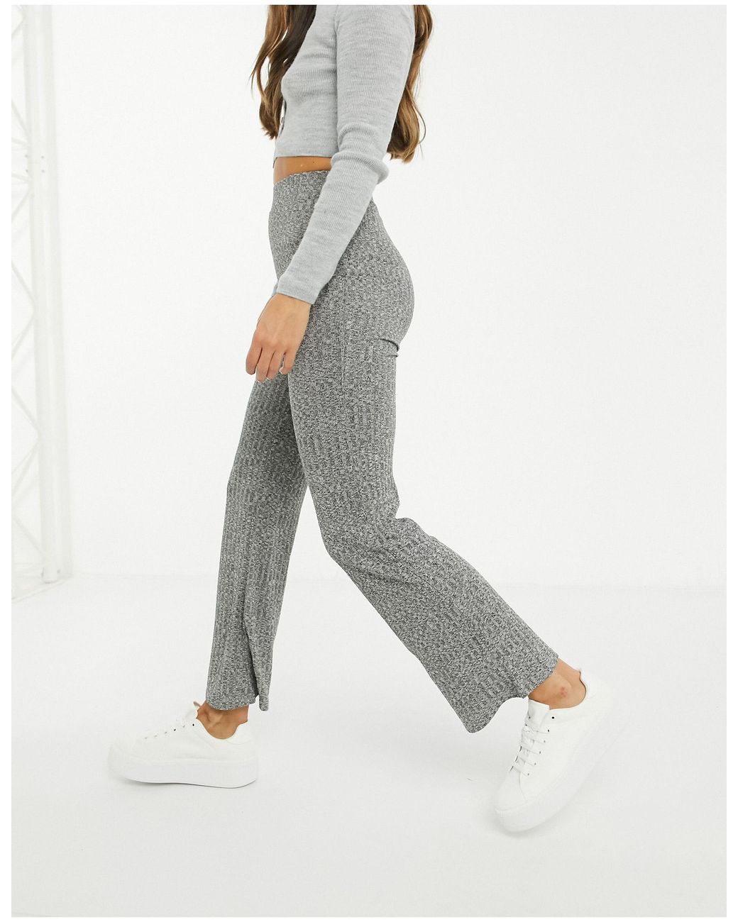 new look ribbed trousers