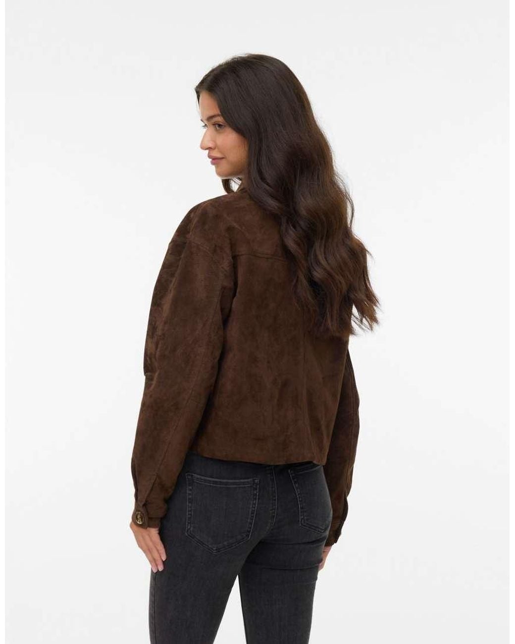 Vero Moda Brown Suede Jacket