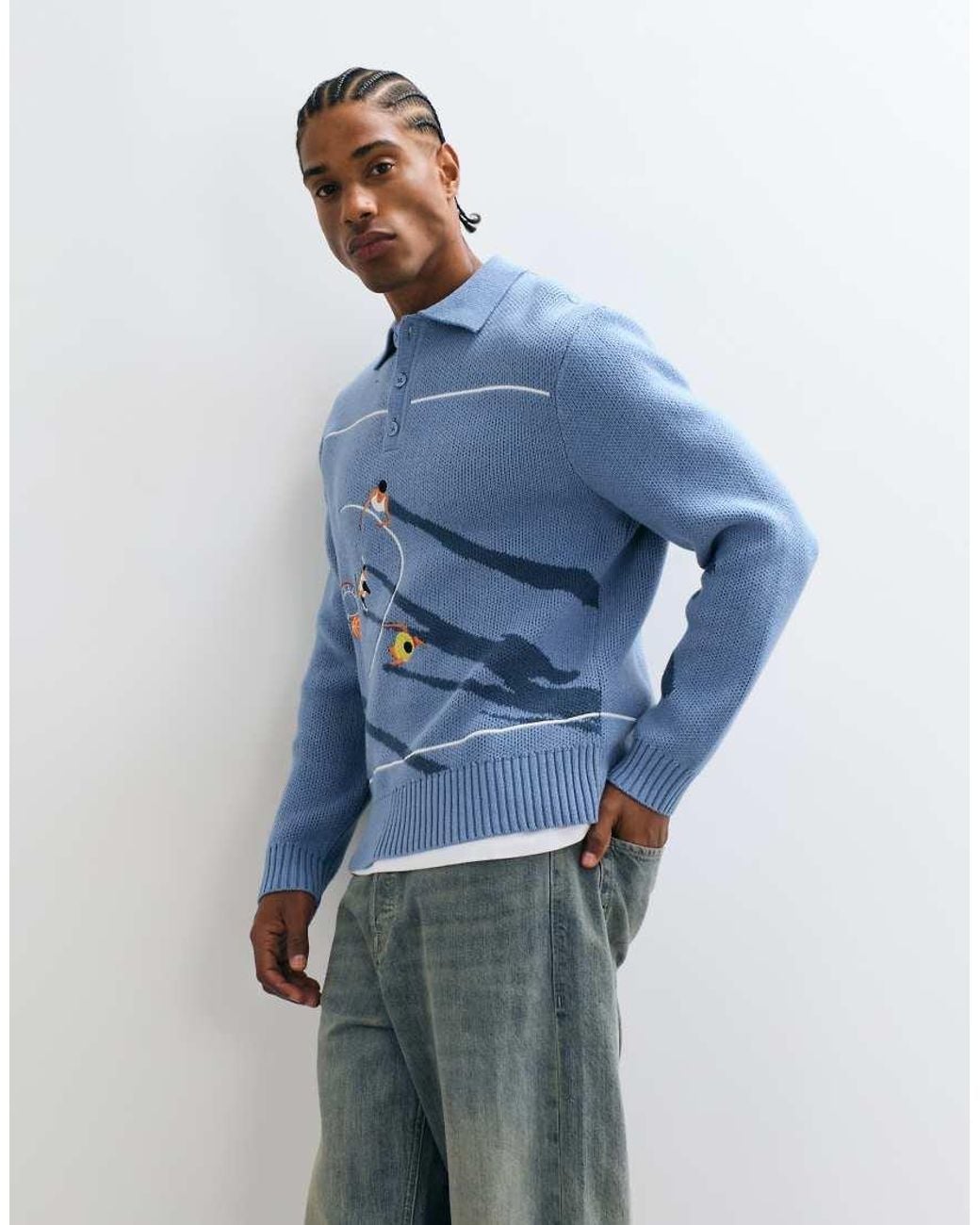 House Of Sunny Blue King Of The Court Jumper for men