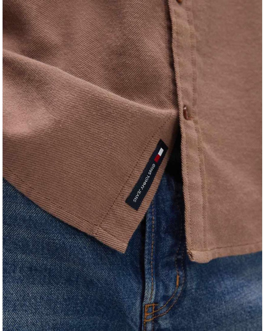 Tommy Hilfiger Brown Regular Flannel Shirt for men