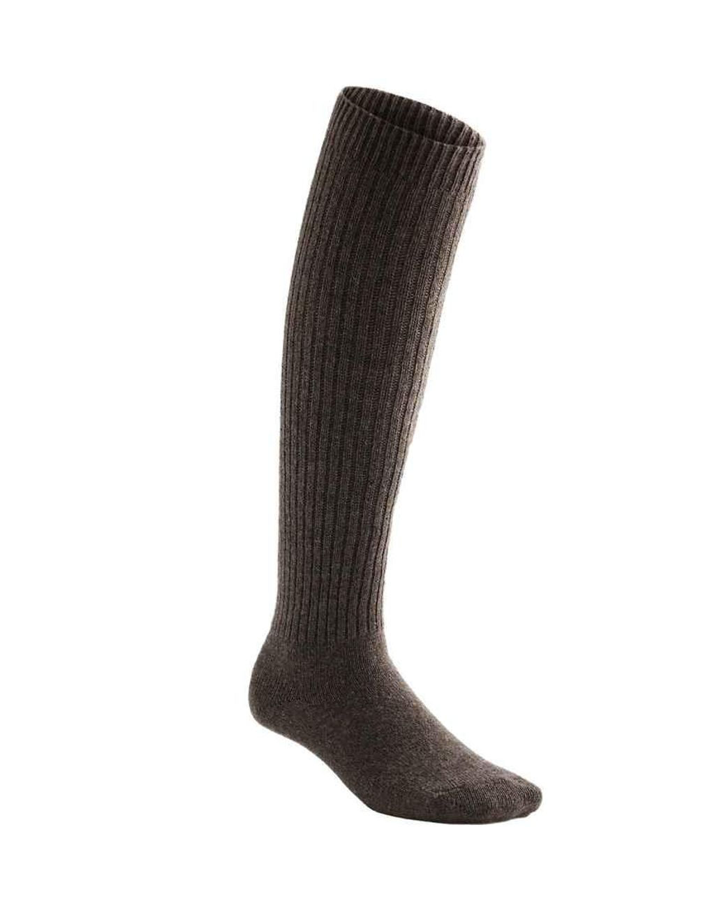 Oysho Black 22% 10% Wool Long Socks