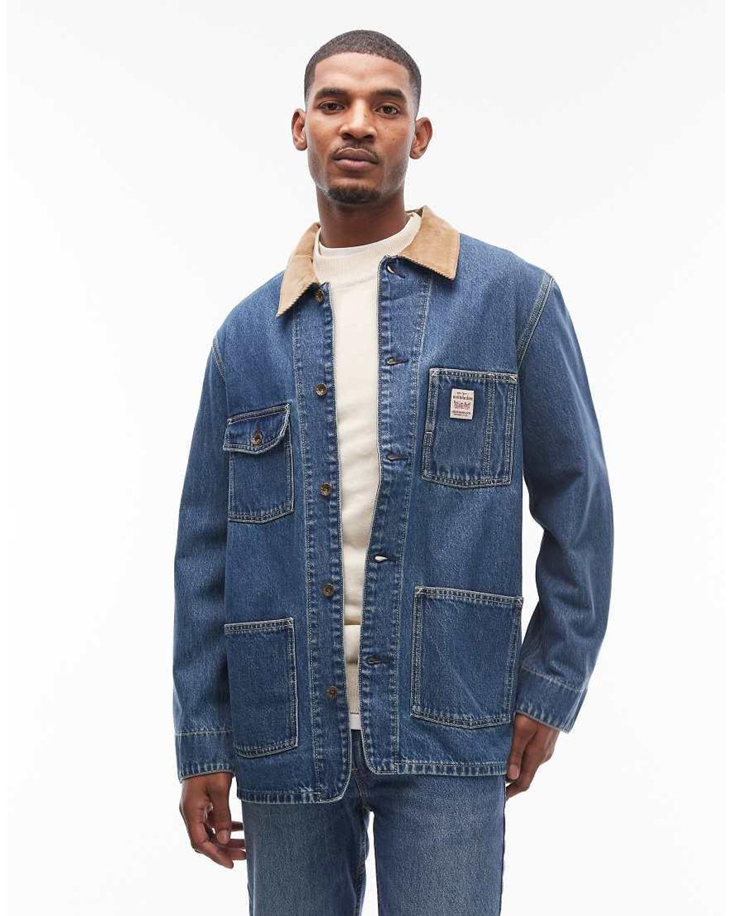 Levi's Blue Workwear Berkley Denim Chore Jacket for men