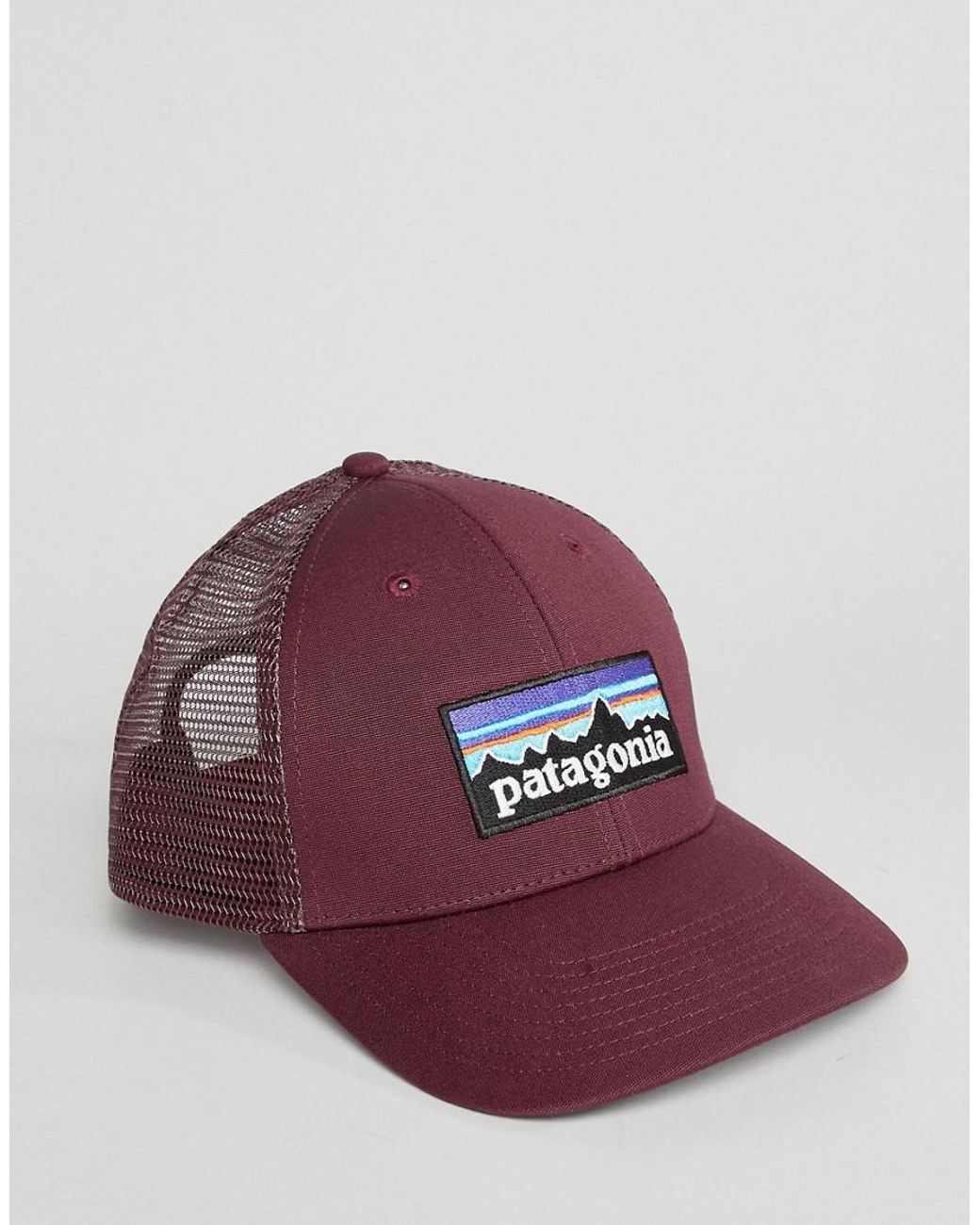 Patagonia P-6 Logo Lopro Trucker Cap in Purple for Men | Lyst UK