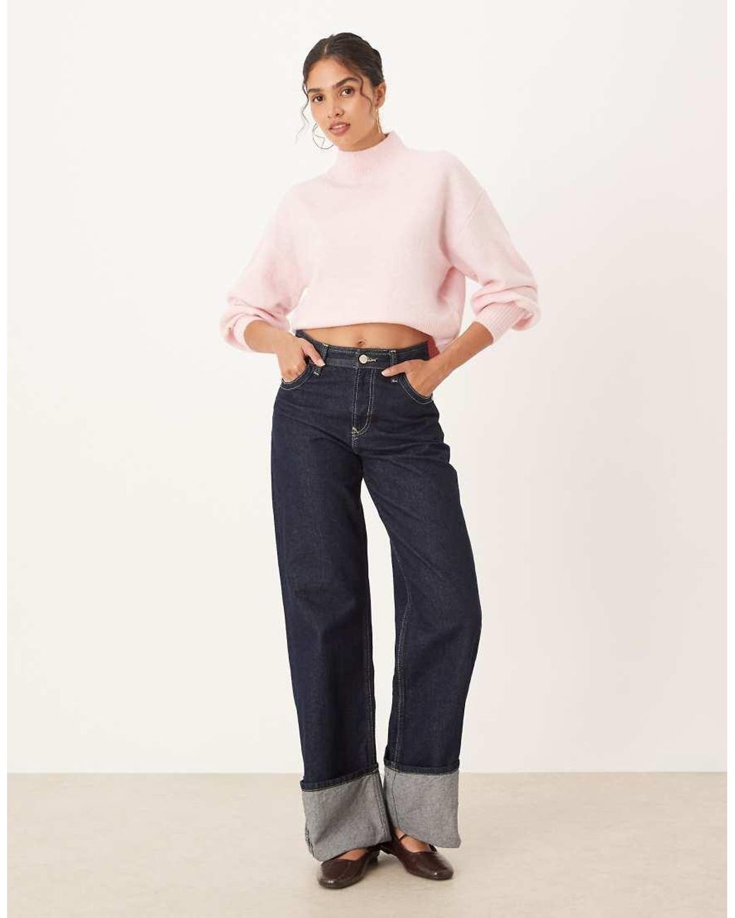 ASOS Pink High Neck Jumper