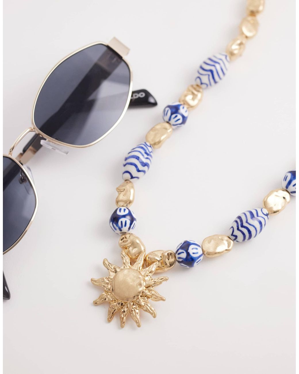 Accessorize Metallic – riviera – halskette mit perlen