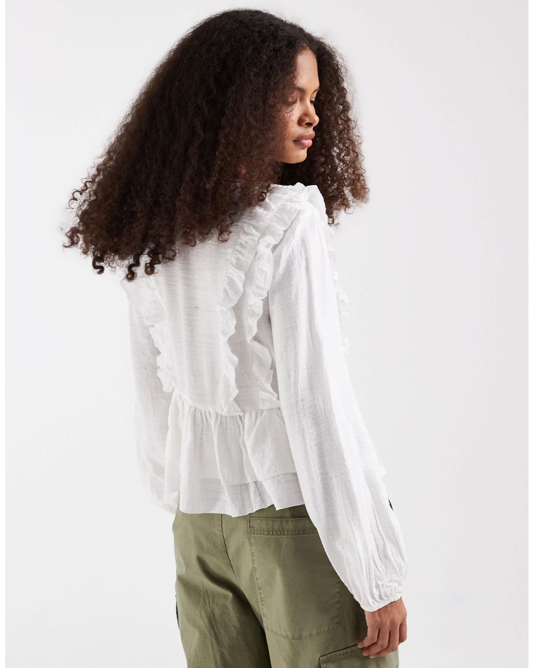 Vero Moda White – boho-bluse