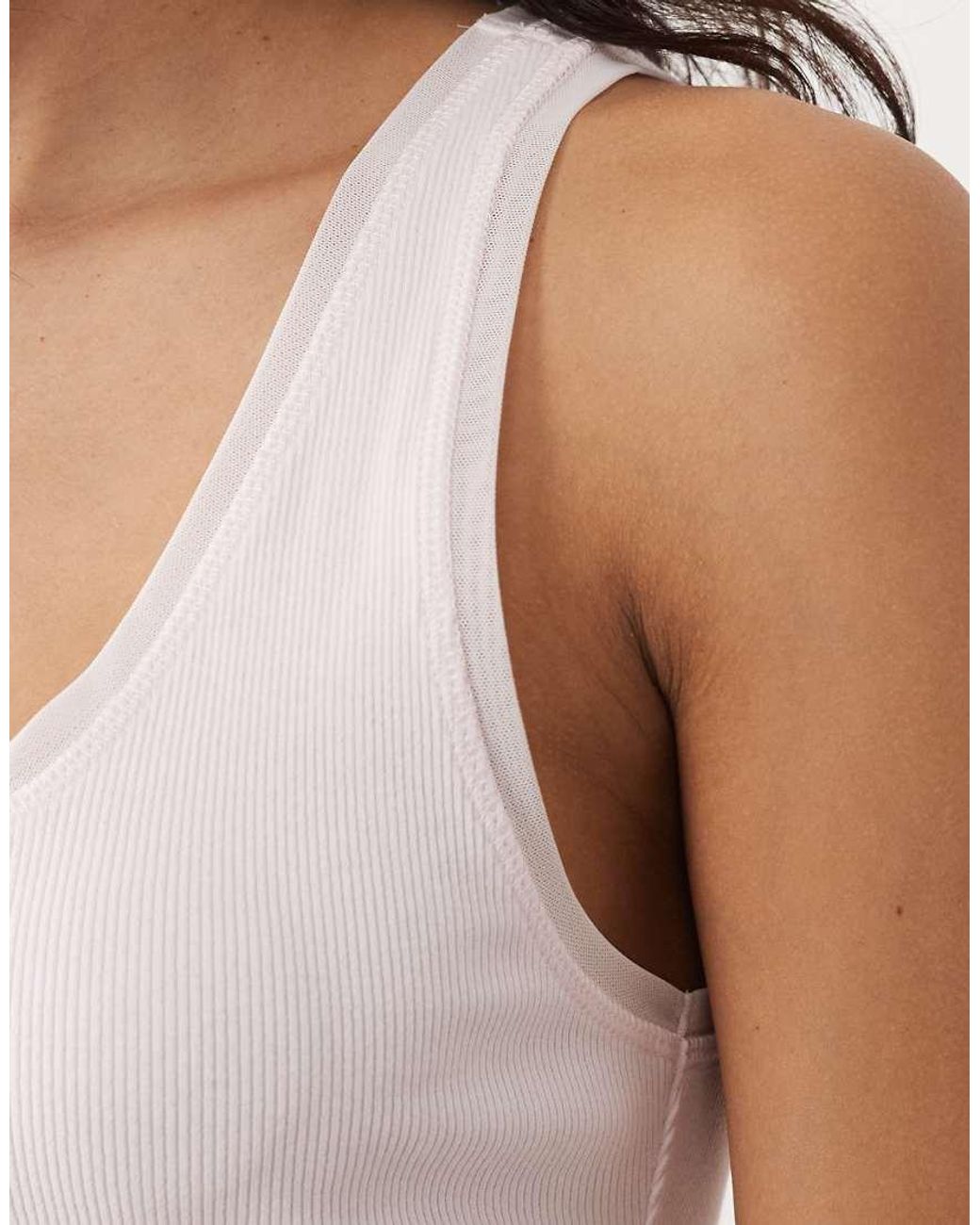 Mango Blue Cotton Rich Scoop Neck Vest
