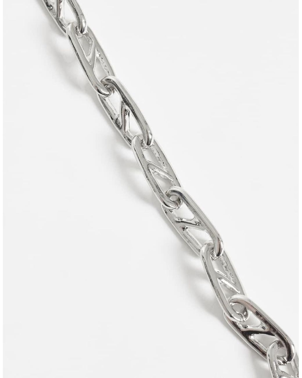 ASOS Natural Geometric Link Chain Bracelet for men