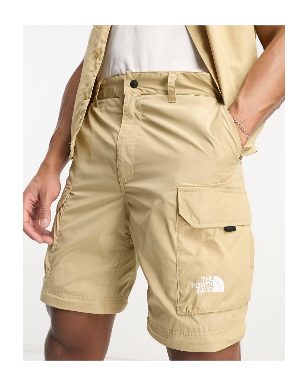 The North Face White Alrescha Zip Off Convertible Cargo Trousers 