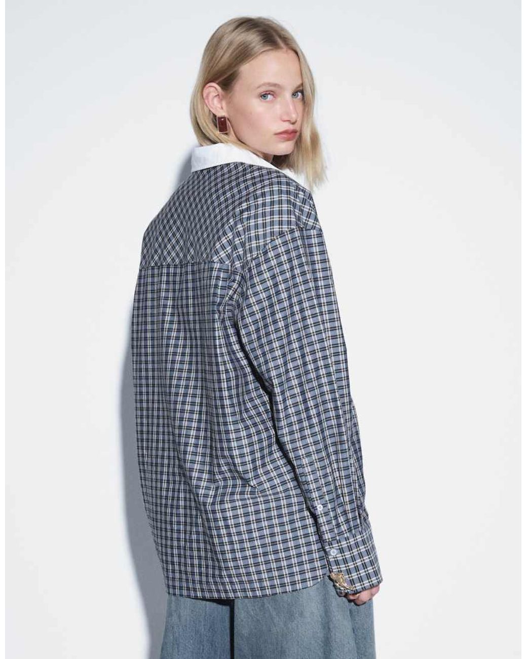 ASOS Blue Boxy Oversized Shirt