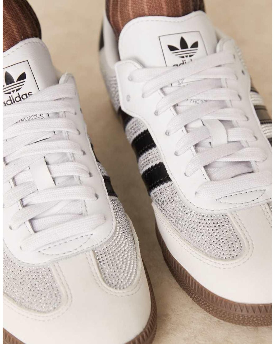 Adidas Originals Black Samba Og Rhinestone Trainers