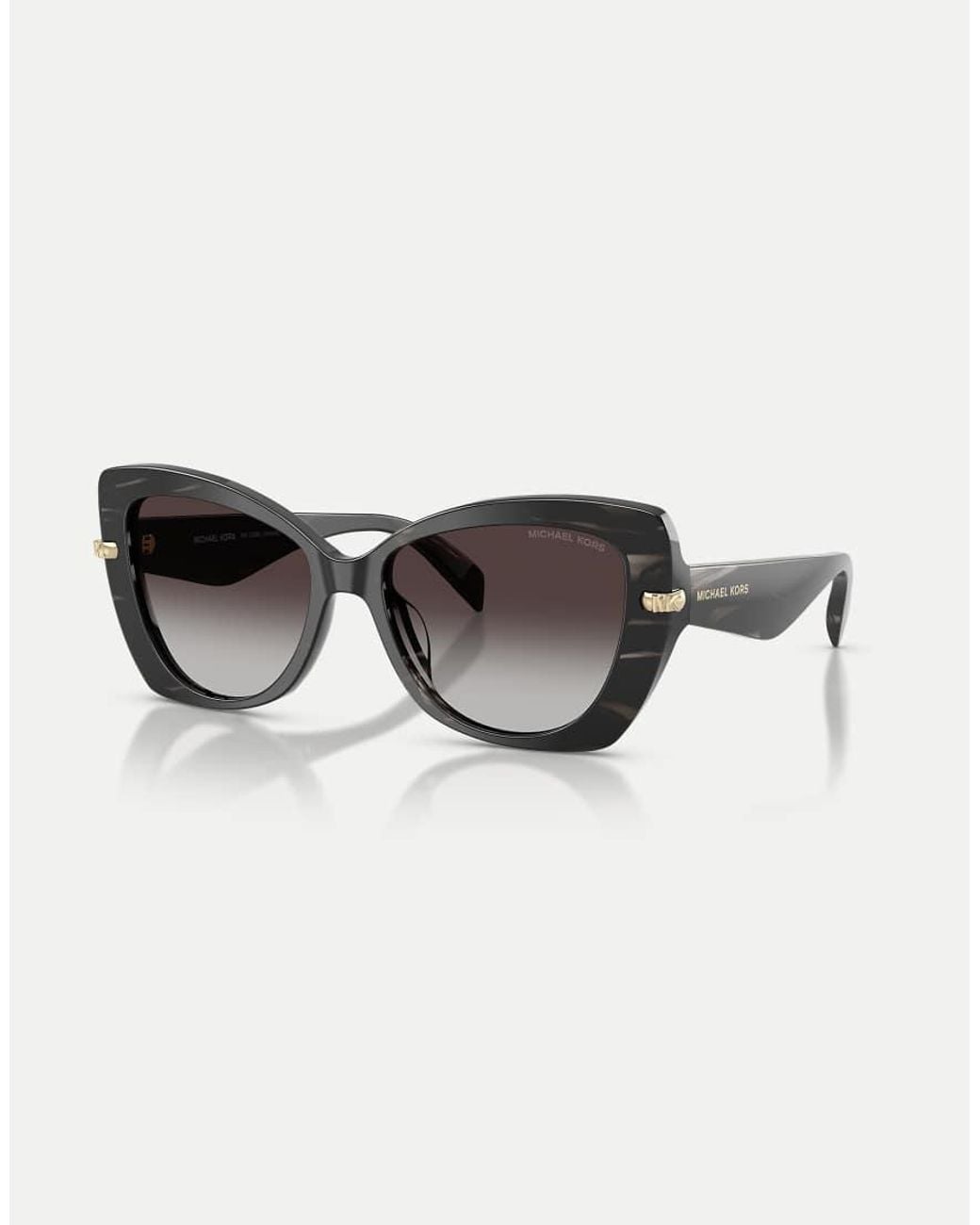 Michael Kors Black Atlanta Butterfly Sunglasses With Lens
