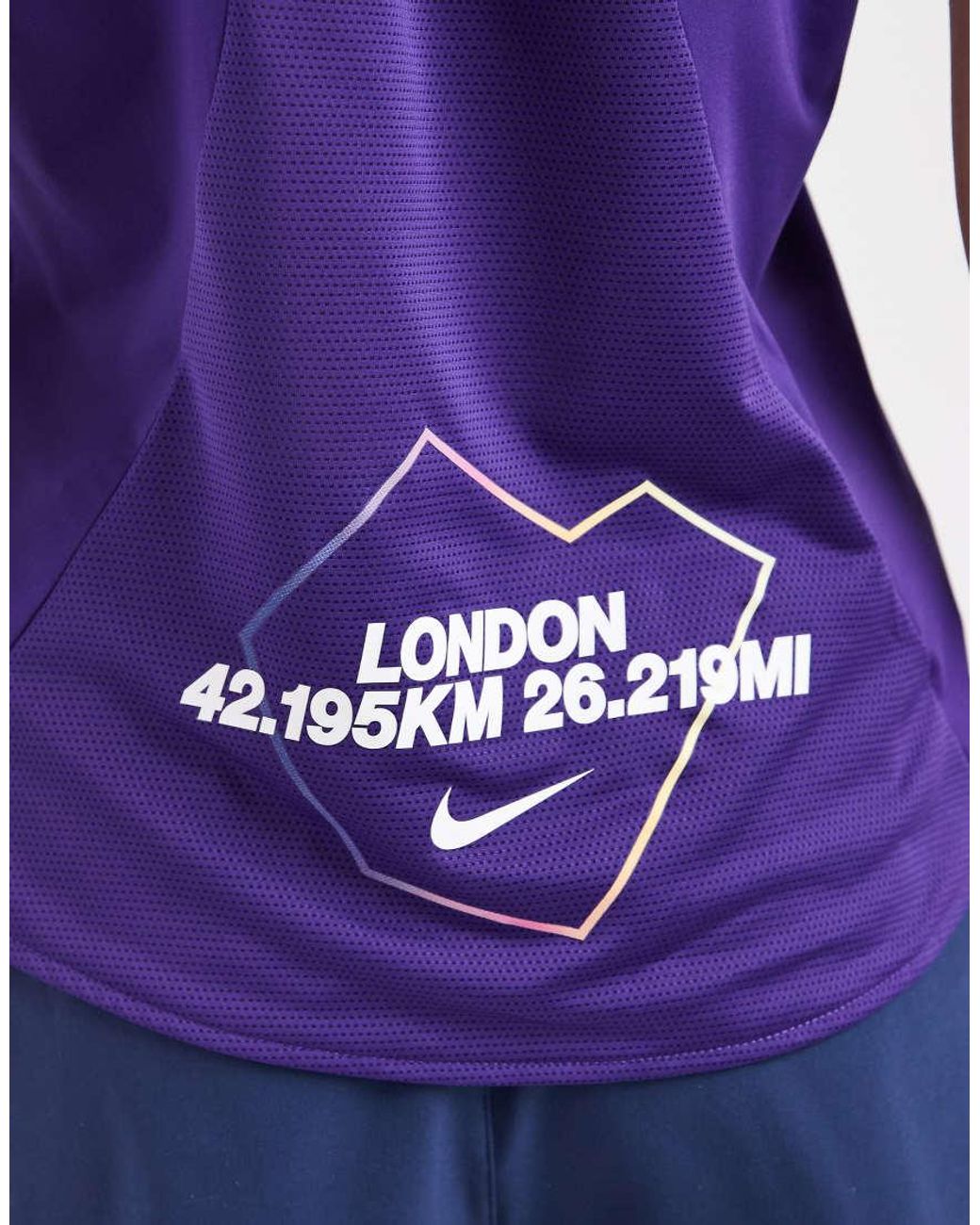 Nike Blue Swift Dri-fit City Marathon T-shirt