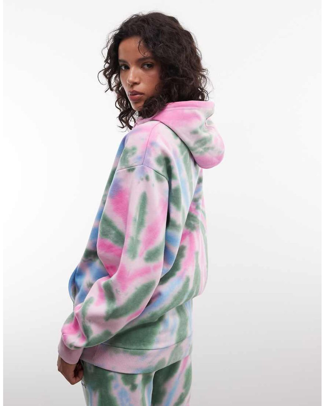 Von Dutch White Oversized Hoodie With Front Graphic