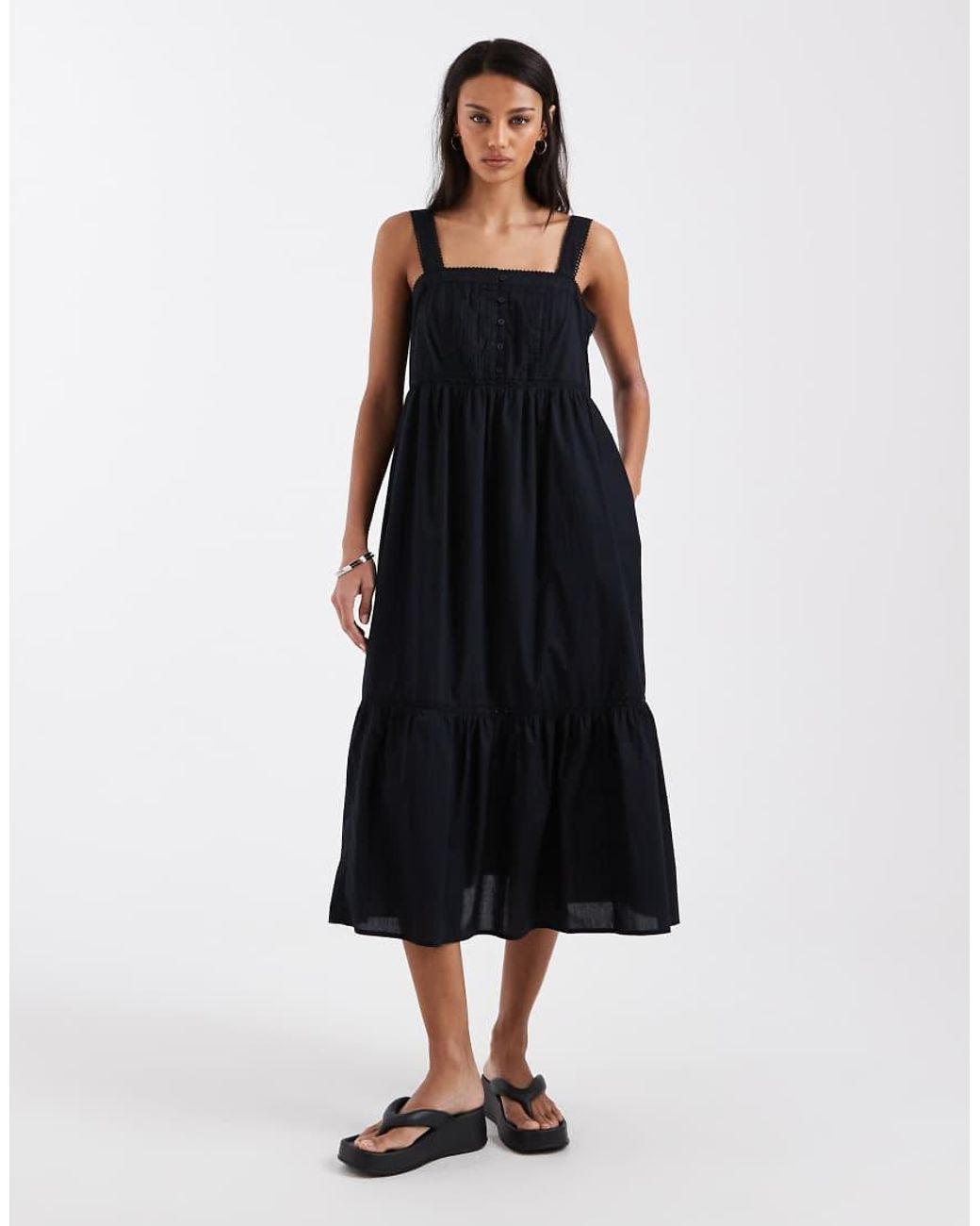 Levi's Black Peplum Mini Dress