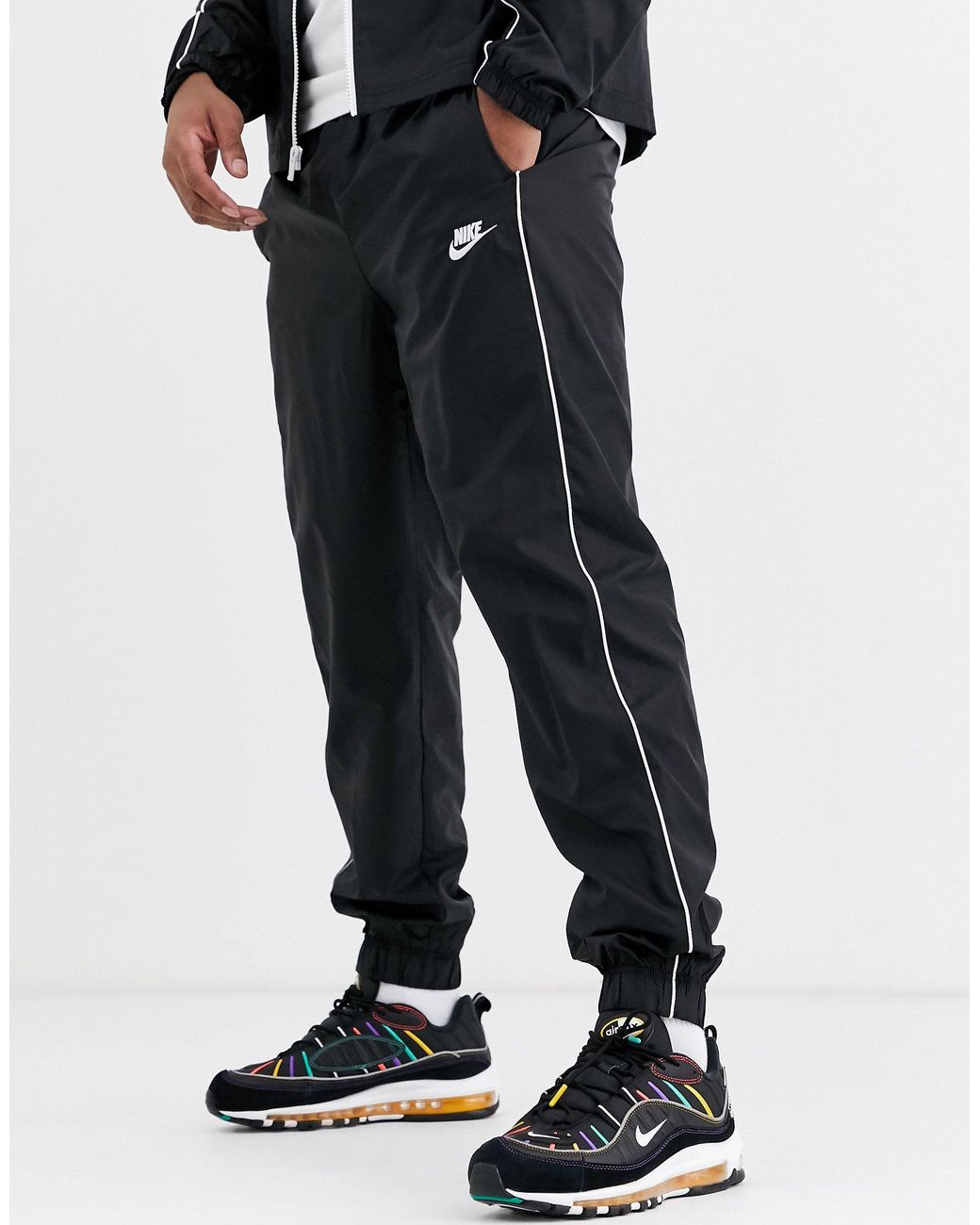 Chándal Poly Nike de Tejido sintético de color Negro para hombre | Lyst