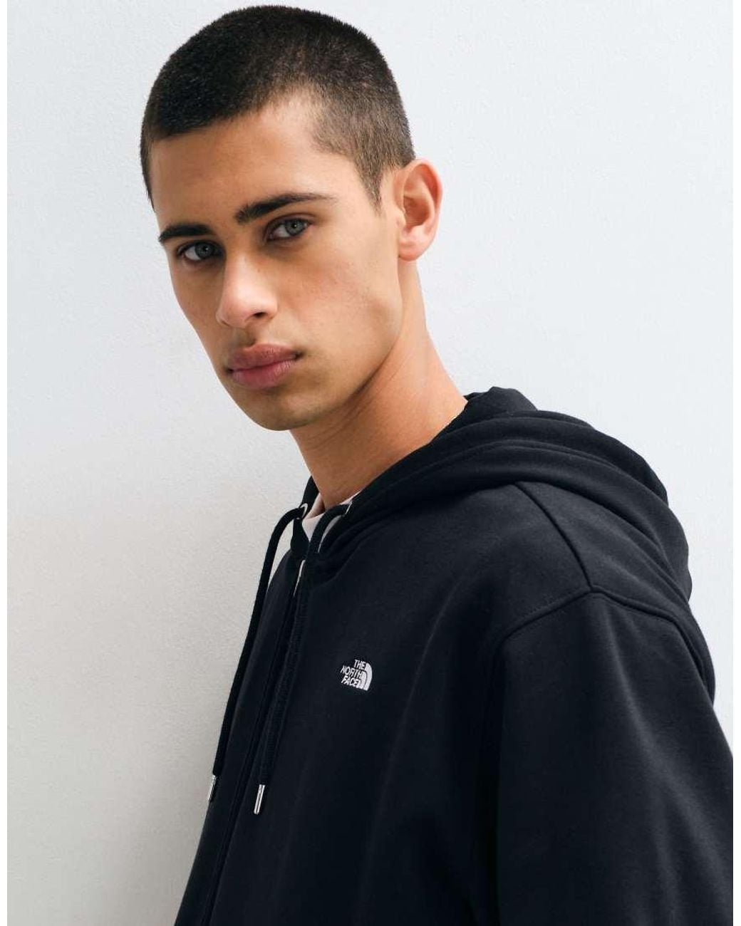 The North Face Blue Tnf Essential Simple Dome Relaxed Full-Zip Hoodie for men