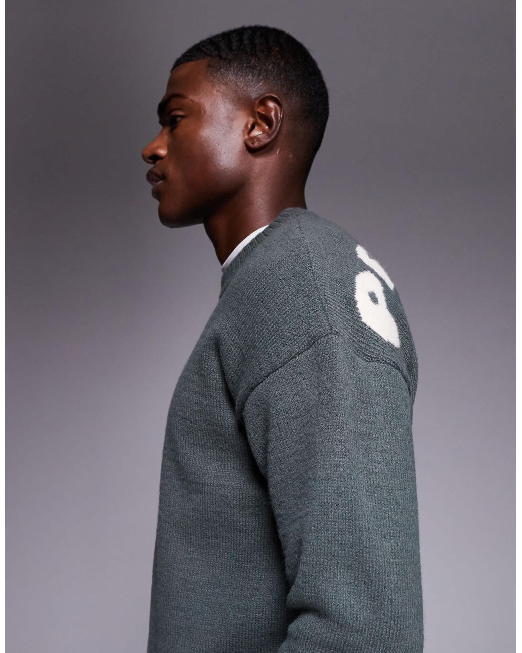 ASOS – oversize-strickpullover in Blue für Herren