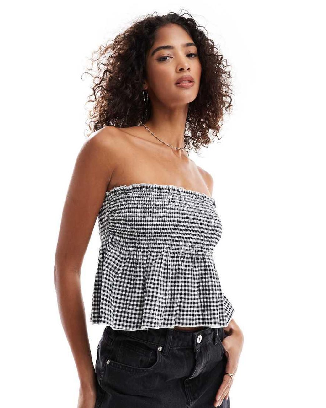 Cotton On Black Bandeau Top