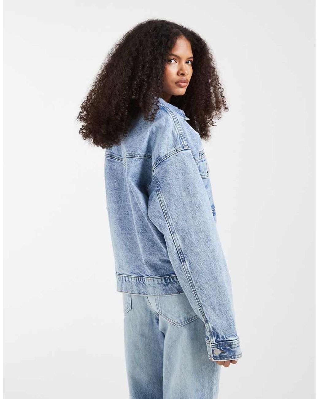 Pieces Blue Trucker Jacket