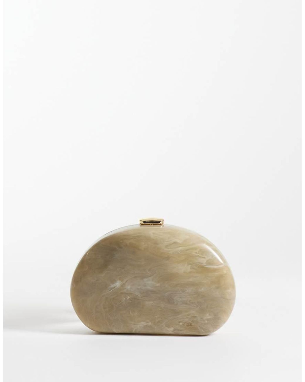 Mango Natural Marble Effect Clutch Bag
