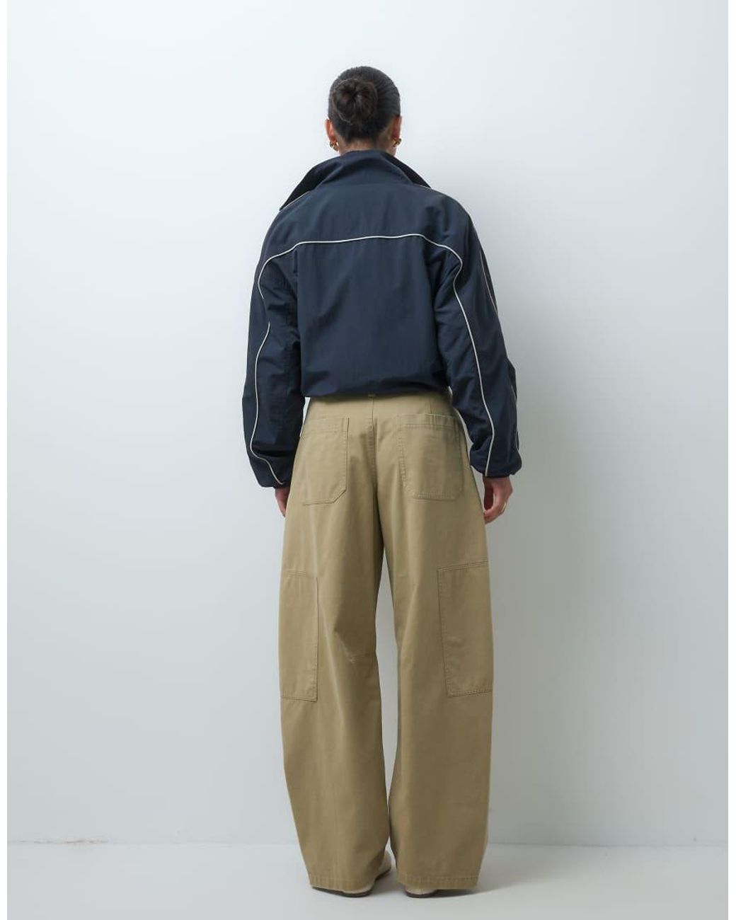ASOS Natural Casual Utility Trouser With Pocket Detail