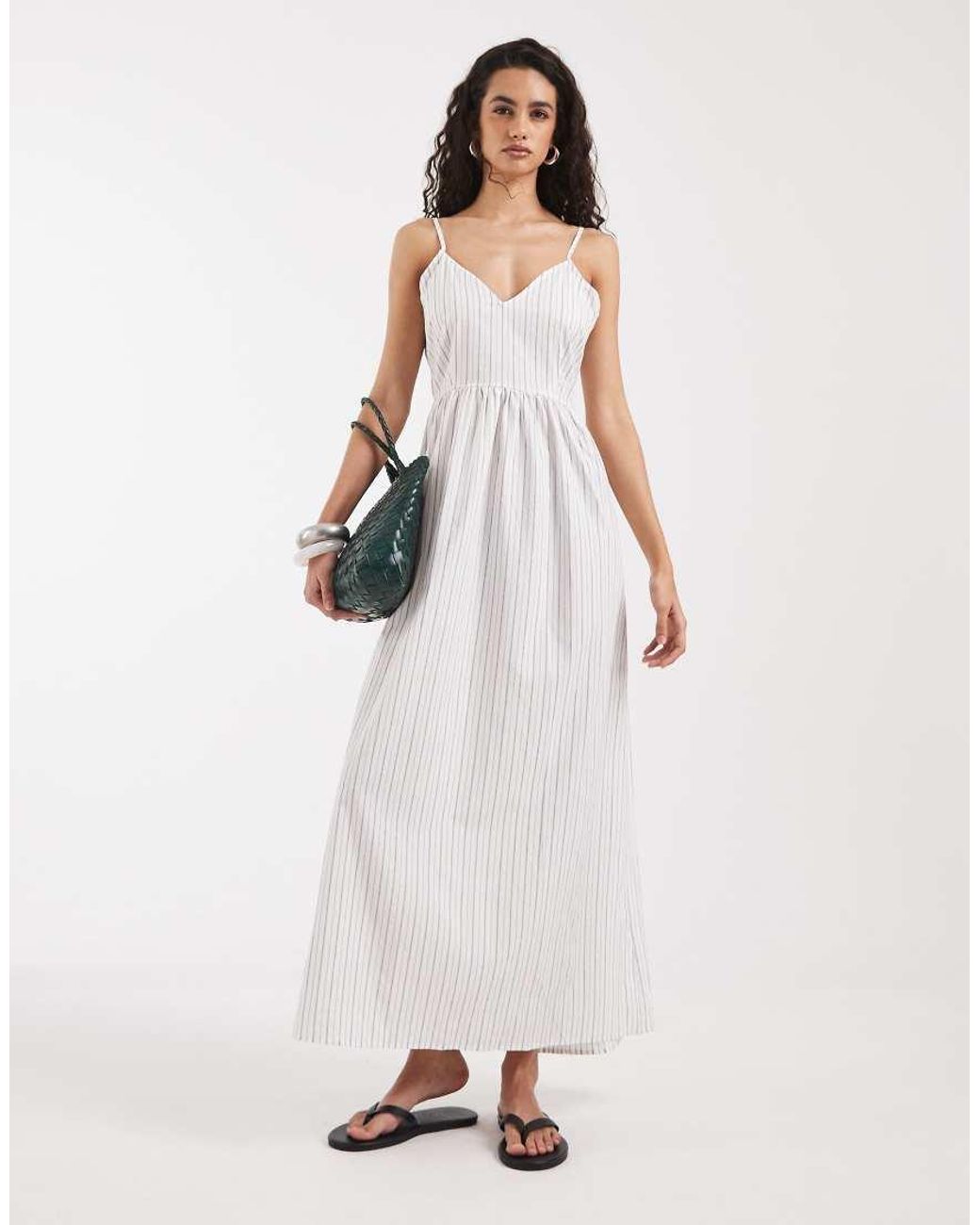 Vero Moda White Cami Midi Dress