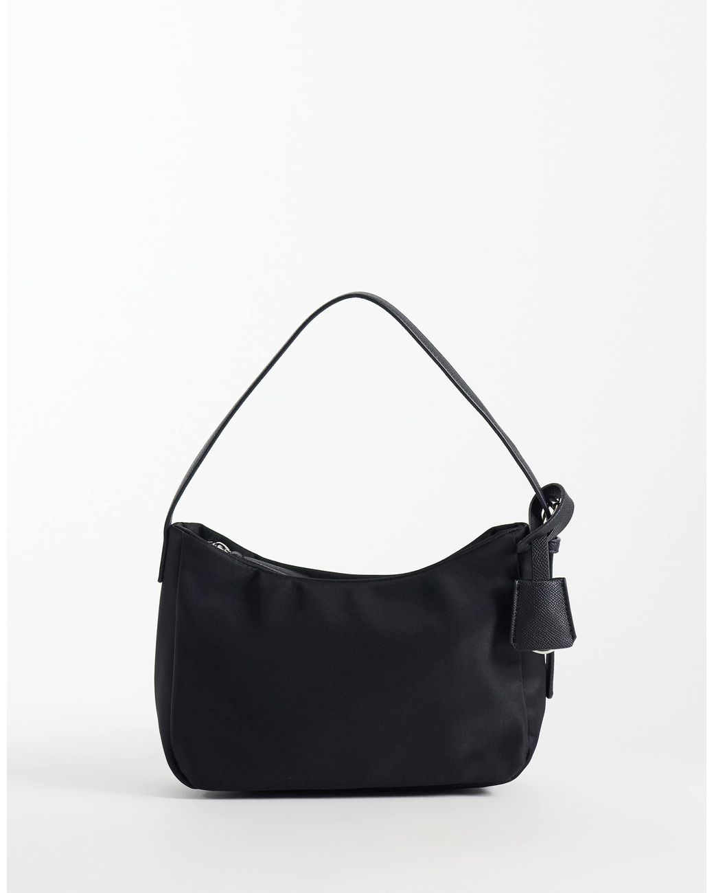 ASOS Blue Nylon Shoulder Bag With Detachable Key Charm