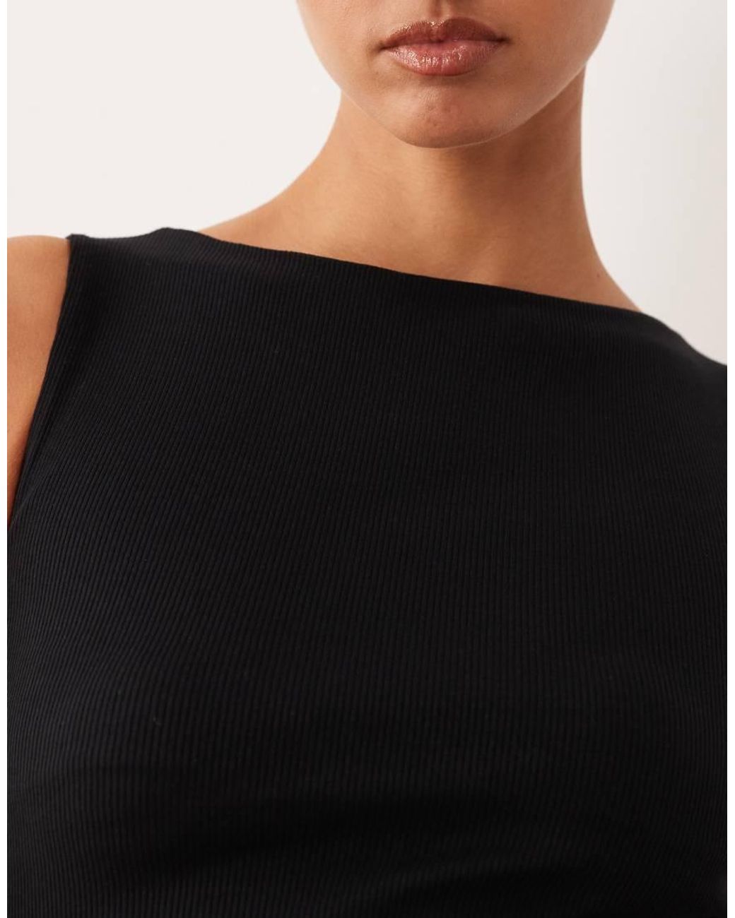 Brave Soul Brown High Neck Singlet Top