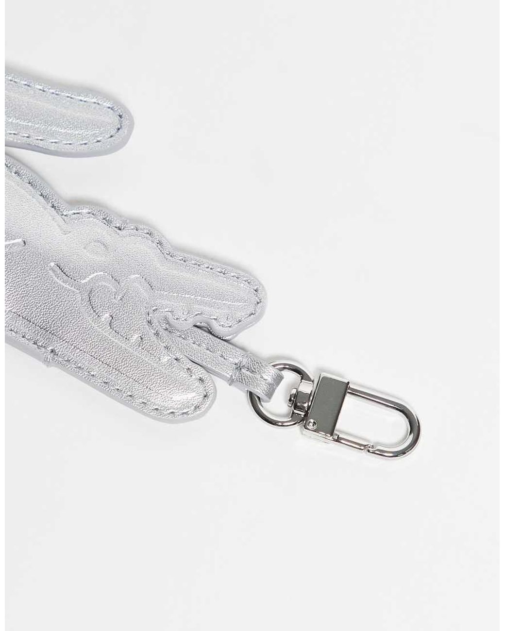 Lacoste White Bag/key Chain