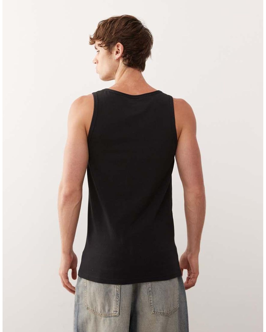 Adidas Black 2 Pack Active Core Cotton Tank Tops for men